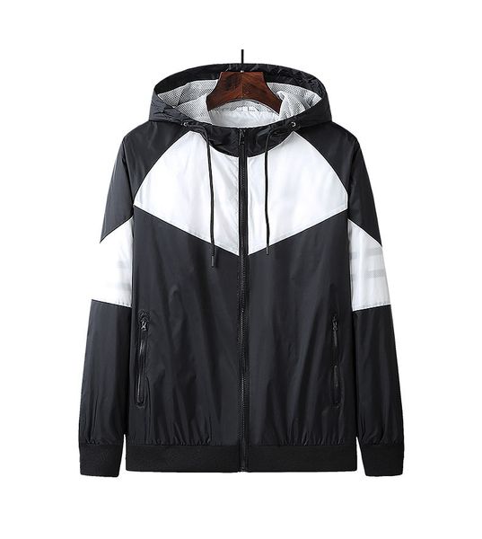 

fashion men designer jacket with hooded 2020 new arrival mens brand zipper jackets for sports casual men hoodie coat black white size -4xl, Black;brown