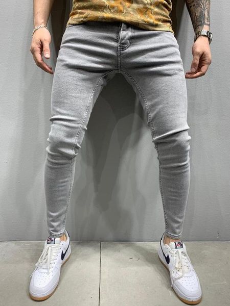 

straight gray men slim fit jeans pants stm3421, Blue