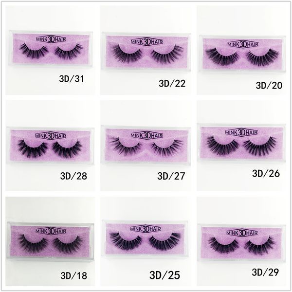 

medium and long section 3d mink eyelashes eye makeup mink false lashes soft natural thick fake eyelashes 16style dhl free