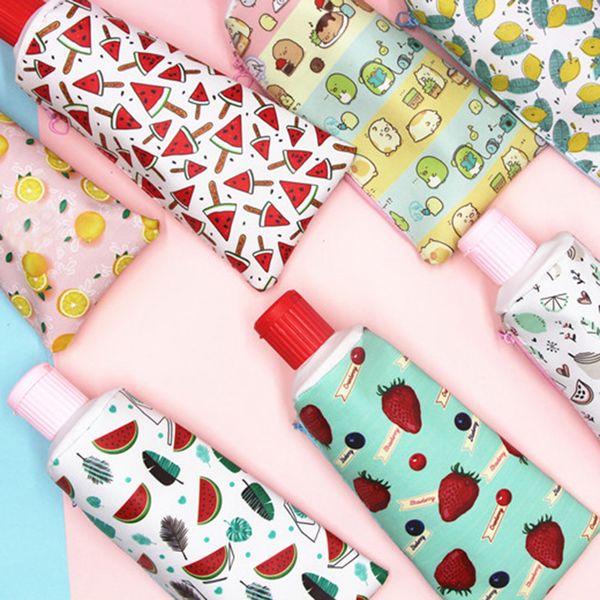 

creative toothpaste styling pencil case fruit watermelon strawberry pencil bag school supplies kawaii case estuche