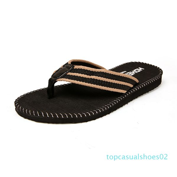 

men's flip flops classic soft summer lightweight shower beach slippers lightweight rubber shoe male flats sandals ox5 t02, Black