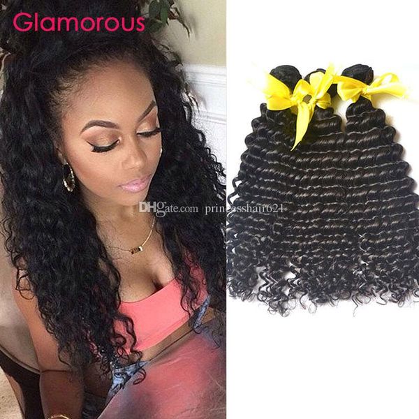 Glamorous Hair Extensions Indian Peruvian Malaysian Cheap Human