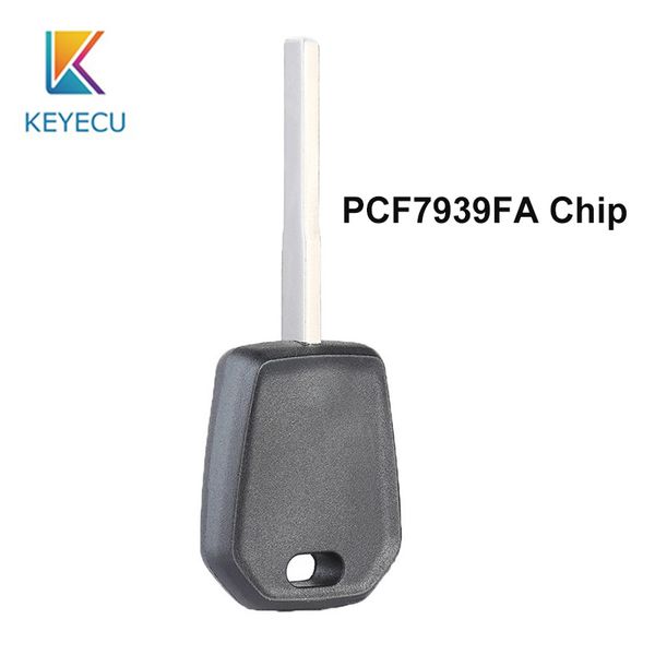 

keyecu replacement transponder key 164-r8128 side mill 128-bit pcf7939fa chip for hu101