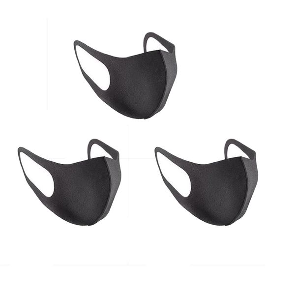 

3x windproof bacteria proof dustproof sponge face gray for adults