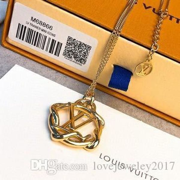 

luxury designer jewelry women necklaces circle pendant necklaces with logo high-end silver rose gold chain elegant necklace with garden