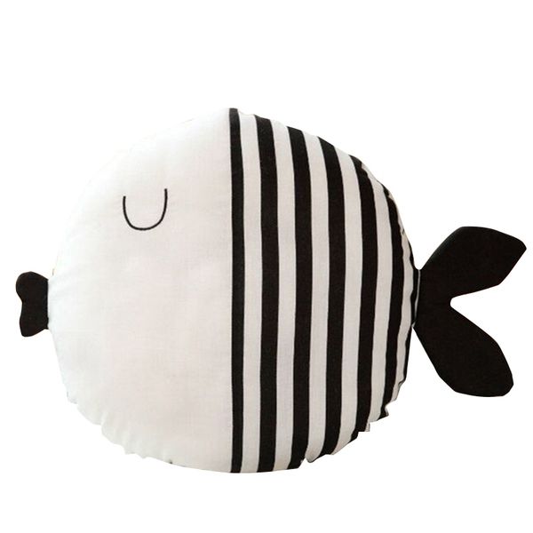 

small fish pillow cushion child comfort pillow with sleep doll plush fish figurine for children gift