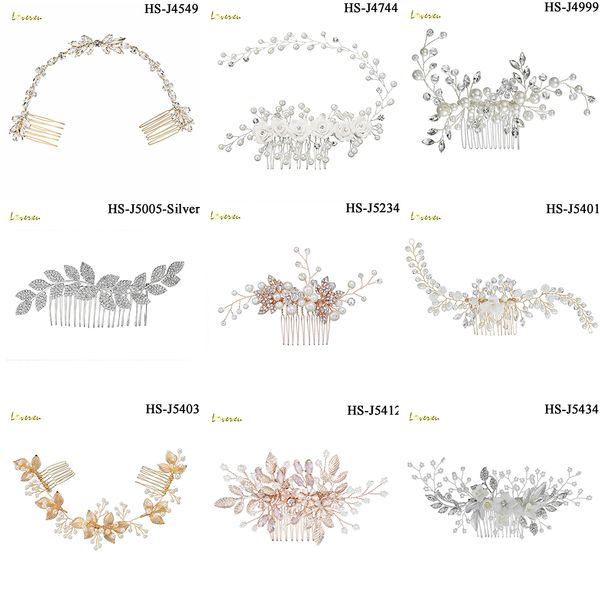 

hair accessories loverxu handmade bridal comb women crystal jewelry wedding bride tiaras flower ornament headpieces