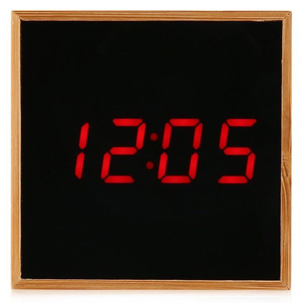 

digital led alarm clock voice control usb cable deskdisplay 6.2x6.2x6.3cm