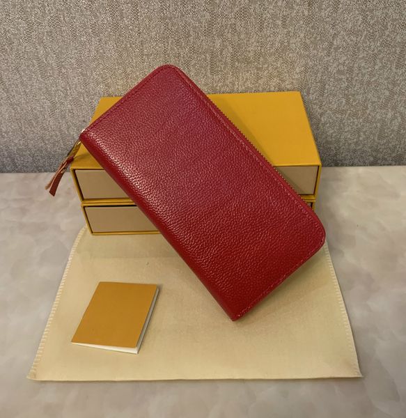 

fashion designer credit card holder classic leather purse folded notes and receipts bag wallet purse distribution box purse, Red;black