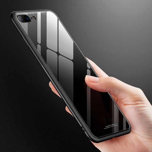

для iphone se case luxury тонкий глянцевый закаленное стекло силикон рамки твердый переплет для iphone x 6 6s 7 8 plus 5s 5
