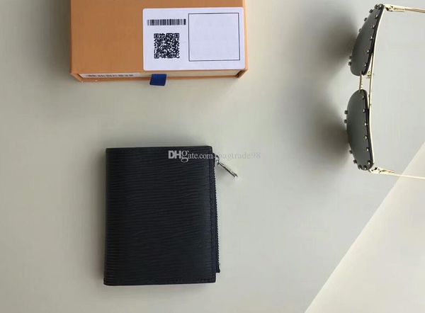 

brand women genuine leather coin purse short hasp wallet card holder pocket purses cx#25 with box 64022 dust bags