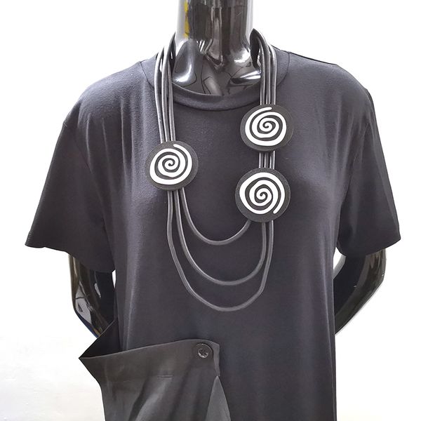 

yd&ydbz long statement necklaces women's pendant necklace fashion rubber jewelry enthic vintage style jewelry dress accessories, Silver