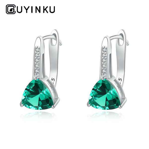 

s925 стерлингового серебра серьги сокровище модный прекрасный природный камень сапфир эмелард циркон драгоценный камень серьги, Golden;silver