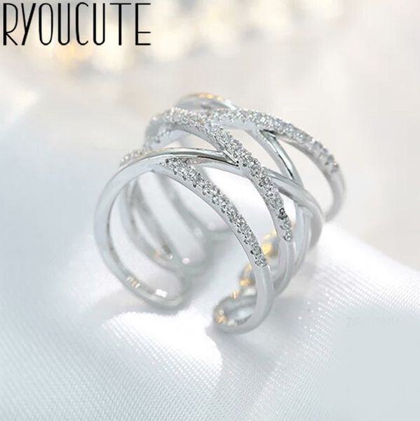 

exaggerated 925 sterling silver big crystal rings for women boho antique rings vintage jewelry 2019, Slivery;golden