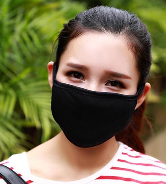

new 50pcs anti-dust cotton mouth face mask man woman health cycling wearing black fashion mouth-muffle