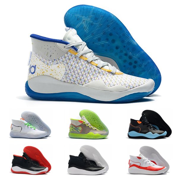 

mvp durant 12 high basketball shoes kd 12 anniversary university 12s designer sports sneakers trainers shoes 40-46