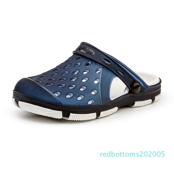 

2020 new crocse mens sandals casual outdoor slip on summer beach shoes fashion lightweight jelly shoes mens sandals r05, Black