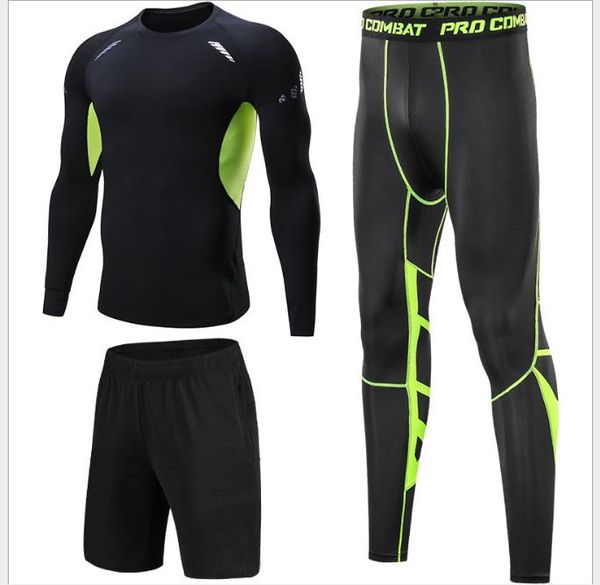 

breathable fitness shorts basketball pants loose training running pantsfitness suit 3-piece running jacket long sleeve breathable tight yoga, White;black