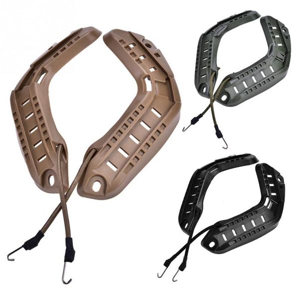 

abs helmet rail hunting paintball helmet side rails parts with lanyard outdoor mounting screws accessories