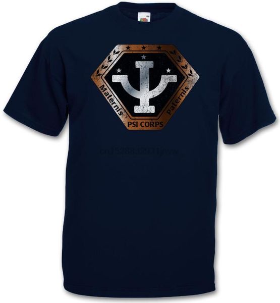 

винтажные эмблема пси-корпуса футболка - космического центра сериалов фантастики вавилон 5 футболки прохладный повседневная гордость футболк, White;black