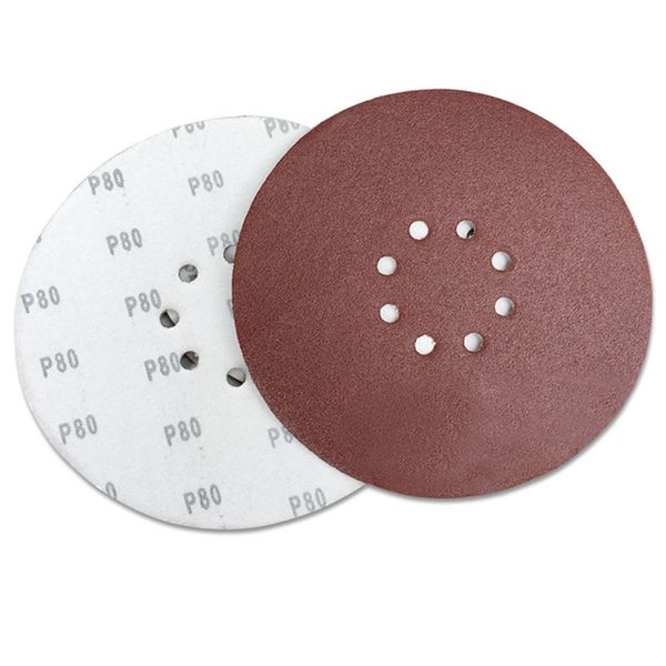 

10pcs 9" 225mm 8 holes sanding paper discs sheet hook & loop sand paper sandpaper