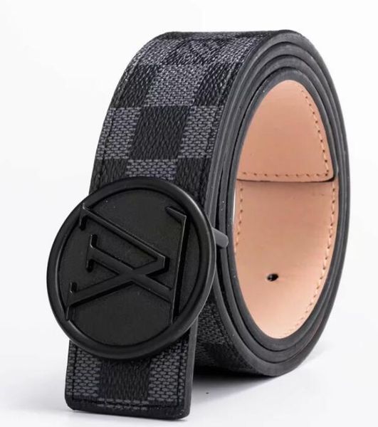 

3049 belt womens genuine leather black and white color cowhide belt for mens belt 105-125cm, Black;brown