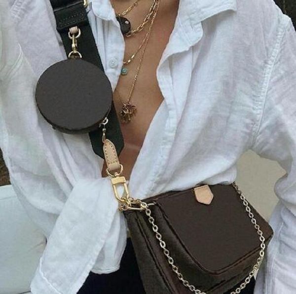 

кожа любимый мульти аксессуары pochette дизайнер роскоши сумки кошелек из натуральной кожи цветка плеча кроссбоди мешок дамы кошельки 3 шт