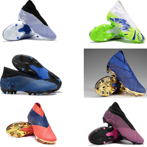 

2019 mens soccer shoes nemeziz 19.3 laceless fg high ankle soccer cleats nemeziz messi 19.3 football boots outdoor original