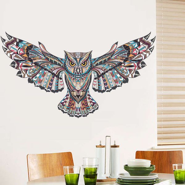 

Wall Sticker Large Owl Removable Fashion Art Vinyl Decal Wallpaper Theme Cartoon Mural Kids Bedroom Livinig Room Home Decor