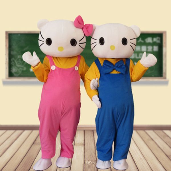 

new kind of hello kitty cat mascot costume fancy dress party on stock many kind, Red;yellow