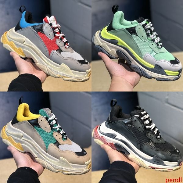 

luxury designer fashion triple s 17fw men women shoes paris casual shoes men women runner triple black boots flat shoes sneakers