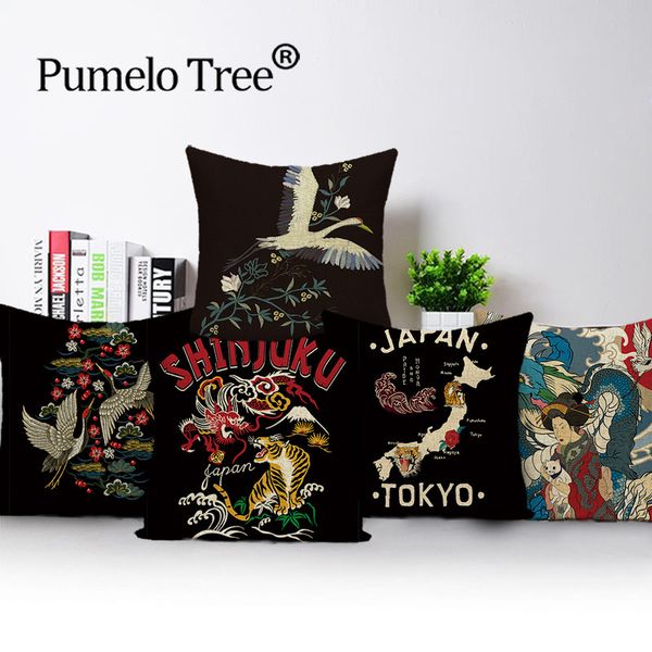 

животное тигр подушка растительные цветочные подушки случаи винтажная декоративная подушка обложки пользовательские гостиная подушках case