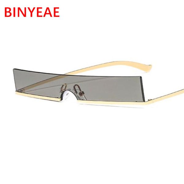 

2019 semi rimless rectangle sunglasses men driving glasses women retro brand designer shield glasses gothic lunette de soleil, White;black
