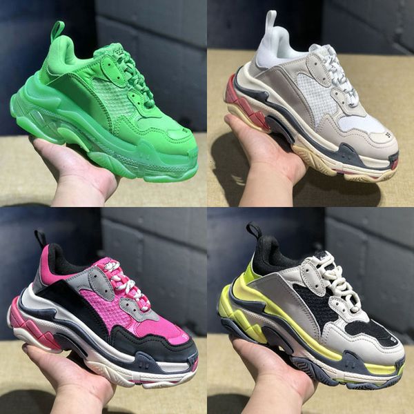 

2019 new colors bl triple s green paris sneakers mens women designer shoes fashion outdoor old grandpa luxury trainers 35-45