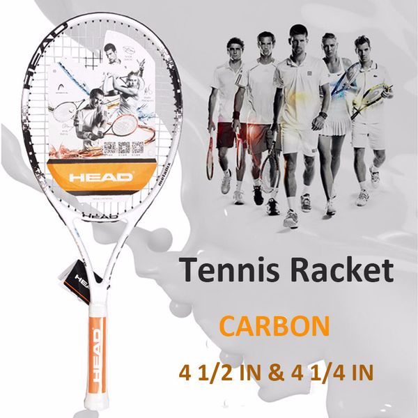 

head tennis racket beginner female male sports training tennis paddle racquet with overgrip damper bag