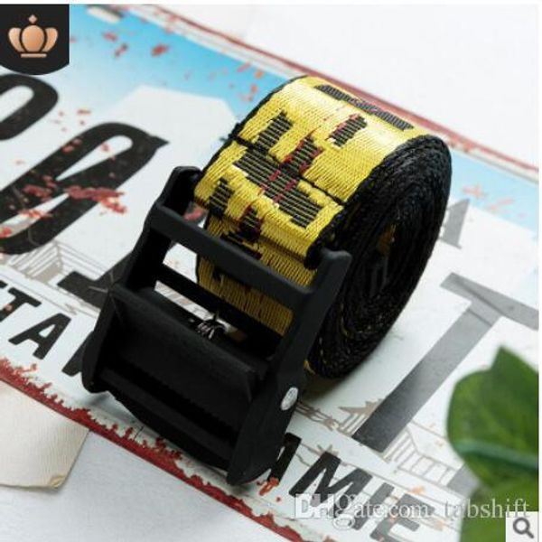 

моды желтого пояс индустриального стиля холст вышивка пояс прилив мужчины и женщины талии пояс украшение закрытия, Black;brown