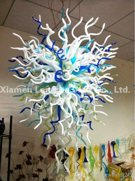 

flowers blooms italian murano glass chandelier lighting 110-240v ul large urban house decor crystal pendant lamps