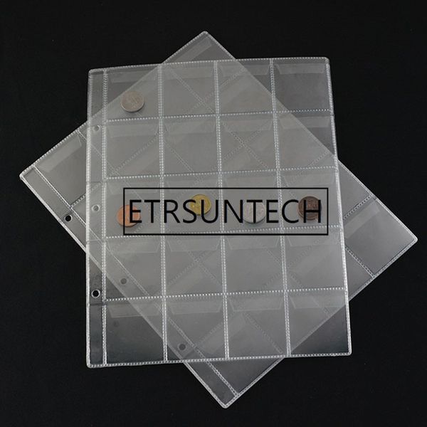 

500pcs 20/30/42 pockets pages holders folder sheets for classic coin storage collection