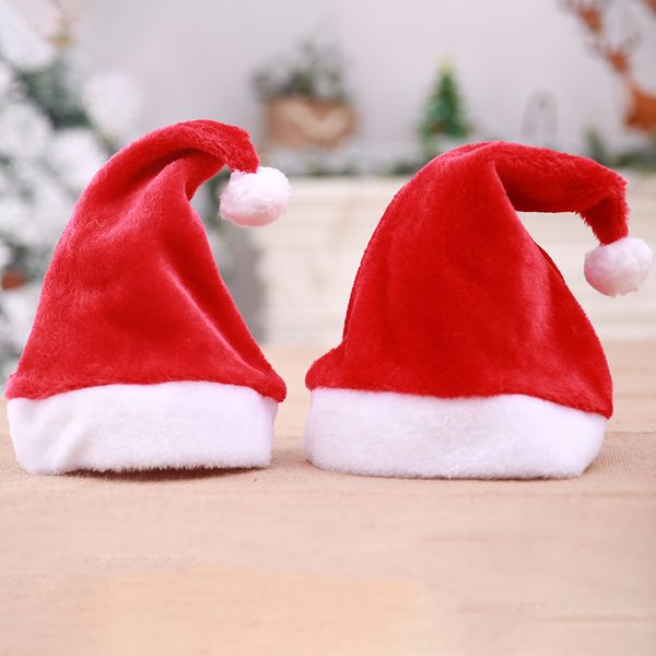 

санта-клауса зима теплая высокосортный плюш взрослых / детей увеличить утолщение большой шар мягкие плюшевые рождество шляпу рождественские
