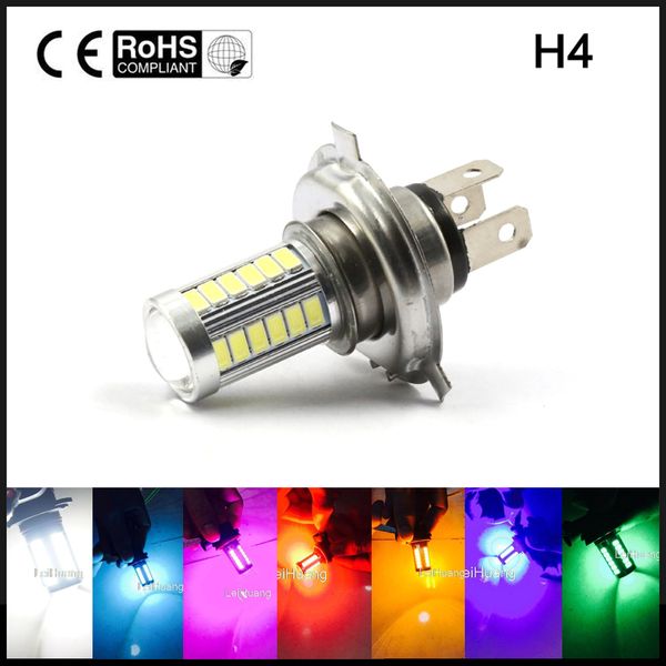 

h4 led 5630 33smd 8w 33 led bulb car light headlamp 12v 800lm drl daytime traffic light driving lights fog sale