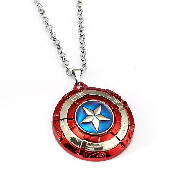 

4 colors necklace the rotatable pendant fashion stainless steel necklaces gift jewelry accessories, Silver