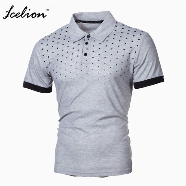 

icelion печать рубашка men 2019 бренд одежда твердые рубашки цвета камиз masculina mens вскользь хлопок с коротким рукавом polos, White;black