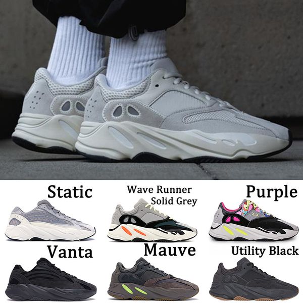 

new designer analog wave runner 700 vanta utility black 700 tephra geode solid grey inertia mauve static trainers sports sneakers size 36-46, White;red