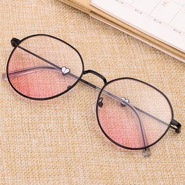 

2020 new fashion blush pink love heart myopia glasses oversized glasses frame ultra light resin reading optical eyeglass, White;black