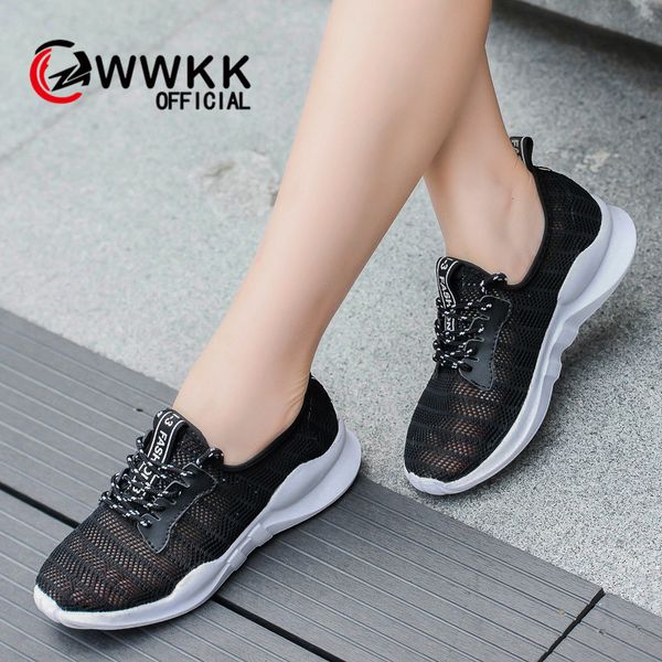 

wwkk women spring flats woven shoes ladies ballet flats loafers shoes ladies lace up flat tenis moccasins sneakers woman, Black
