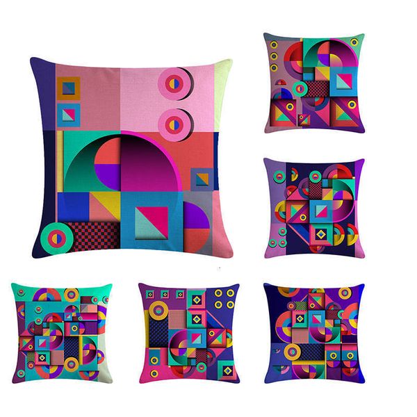 

хлопок лен красочные геометрический стиль подушка claus главная декоративные подушки обложка couch подушки подушки декор главная zy666