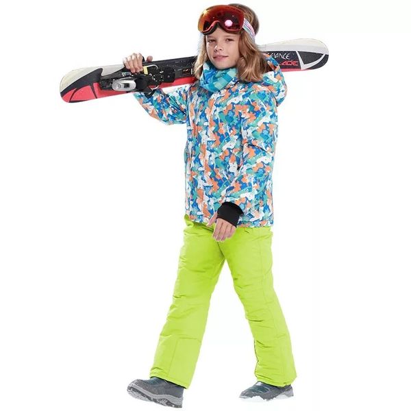 

skiing suit for boys ski pants snowboarding suit 2pieces warm winter suits camping