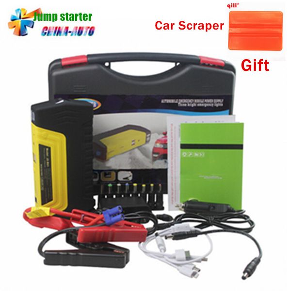 

high-capacity car battery charger pack car jump starter auto emergency power bank for starting with plastics box