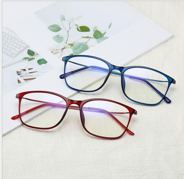 

glasses frame retro flat mirror glasses frame, White;black