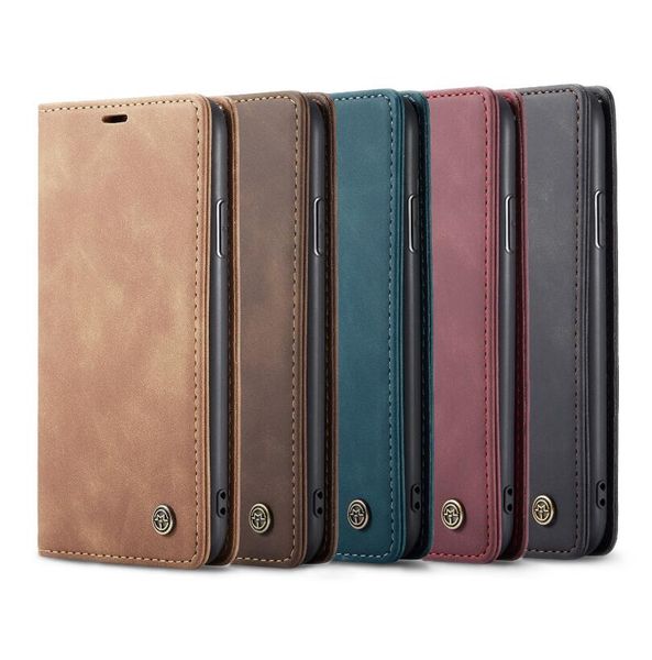 

caseme кожаный чехол для iphone 11 pro max xr xs max 8 7 plus 5 5s se для samsung galaxy s10 s10e magnetic